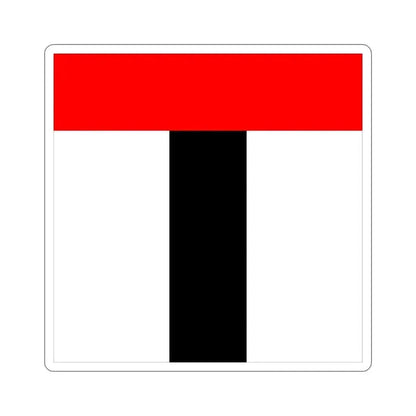 Flag of Baden Switzerland STICKER Vinyl Die-Cut Decal 6 Inch - The Sticker Space