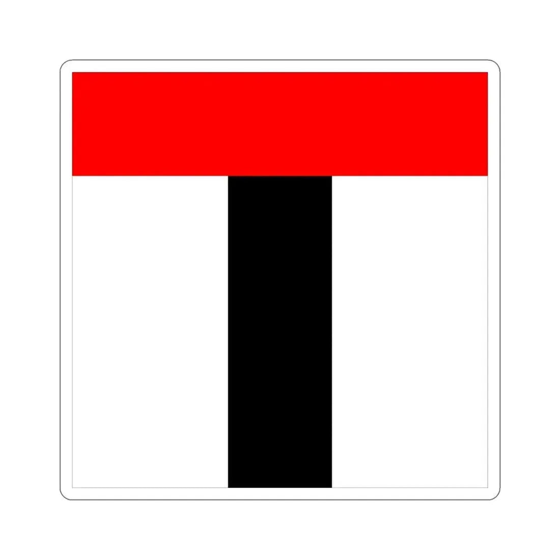 Flag of Baden Switzerland STICKER Vinyl Die-Cut Decal 6 Inch - The Sticker Space