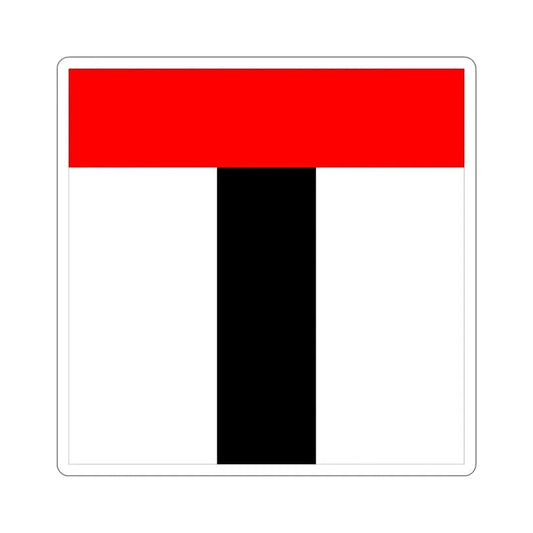 Flag of Baden Switzerland STICKER Vinyl Die-Cut Decal 6 Inch - The Sticker Space