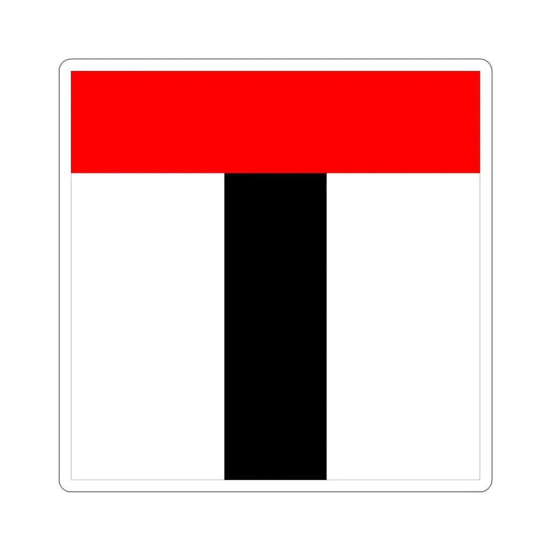 Flag of Baden Switzerland STICKER Vinyl Die-Cut Decal - The Sticker Space