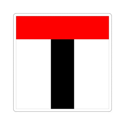 Flag of Baden Switzerland STICKER Vinyl Die-Cut Decal - The Sticker Space