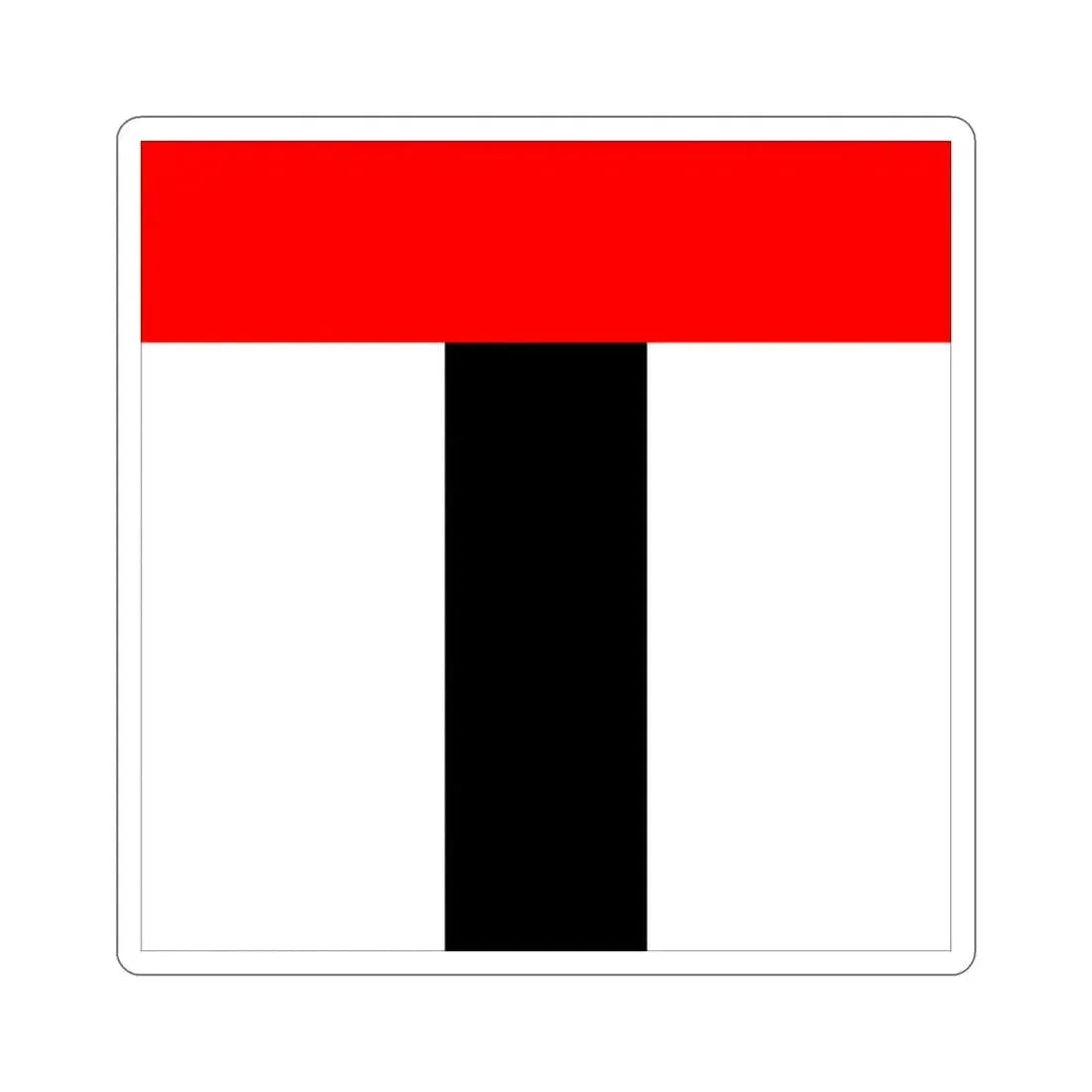 Flag of Baden Switzerland STICKER Vinyl Die-Cut Decal - The Sticker Space