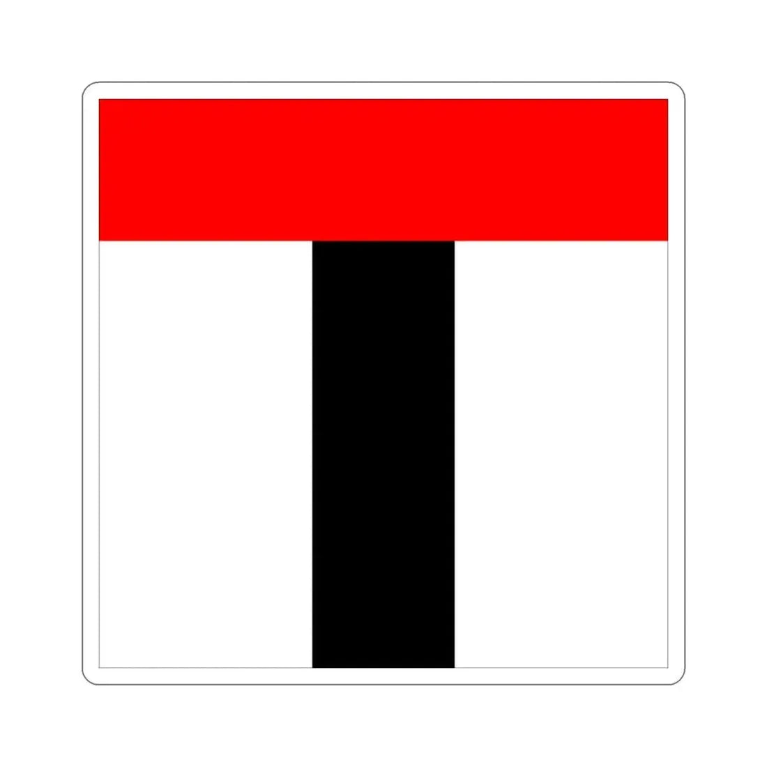 Flag of Baden Switzerland STICKER Vinyl Die-Cut Decal - The Sticker Space