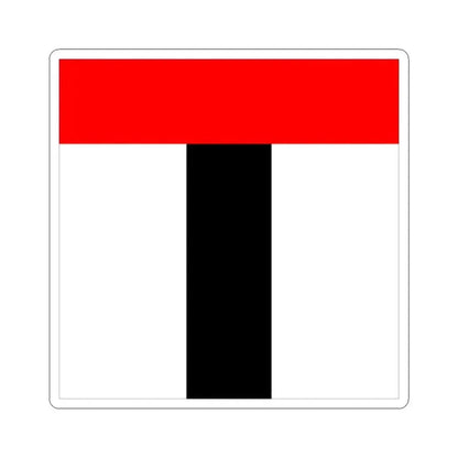 Flag of Baden Switzerland - STICKER Vinyl Kiss-Cut Decal - The Sticker Space