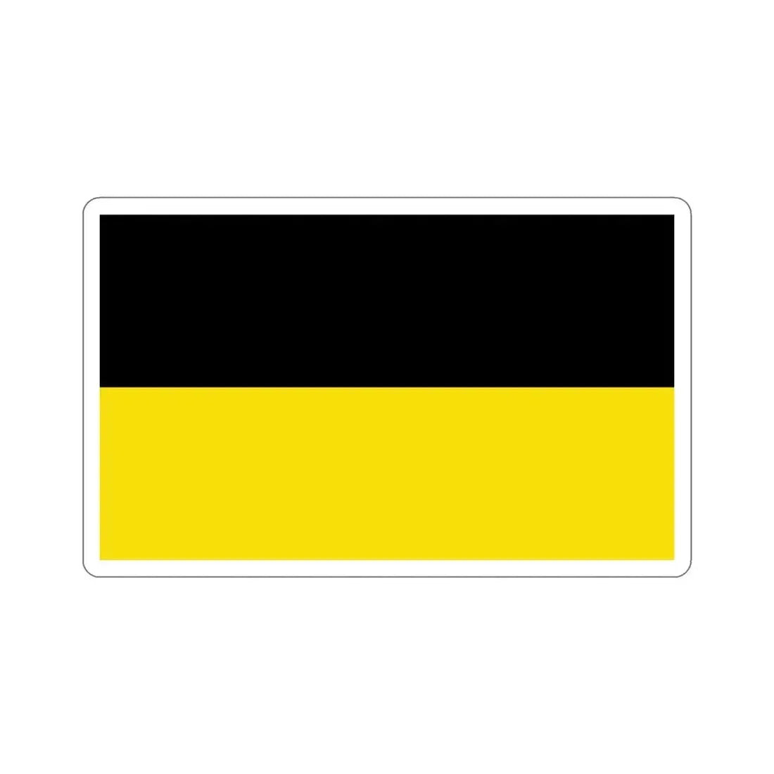 Flag of Baden Württemberg Germany STICKER Vinyl Die-Cut Decal 3 Inch - The Sticker Space