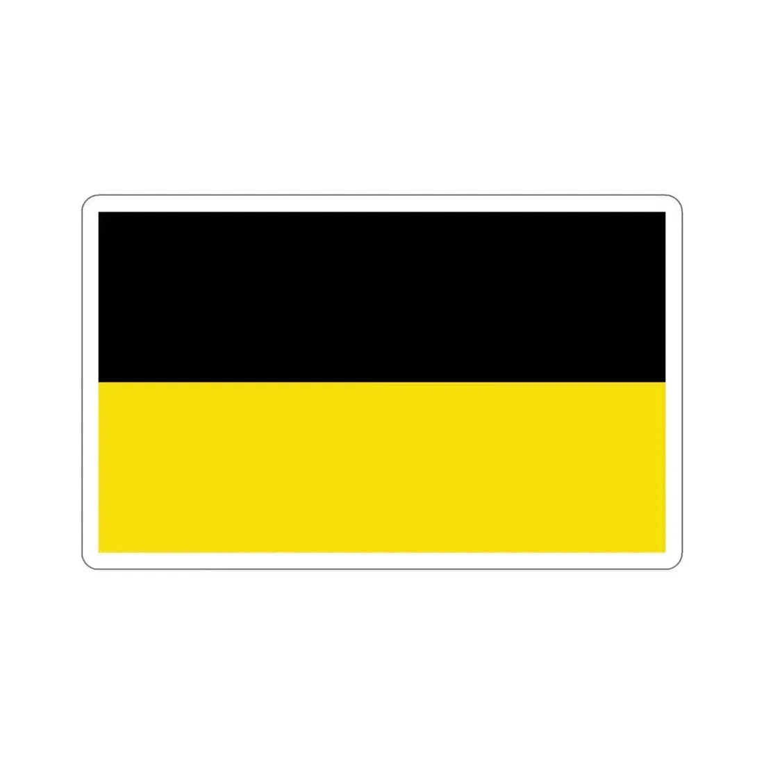 Flag of Baden Württemberg Germany STICKER Vinyl Die-Cut Decal 4 Inch - The Sticker Space
