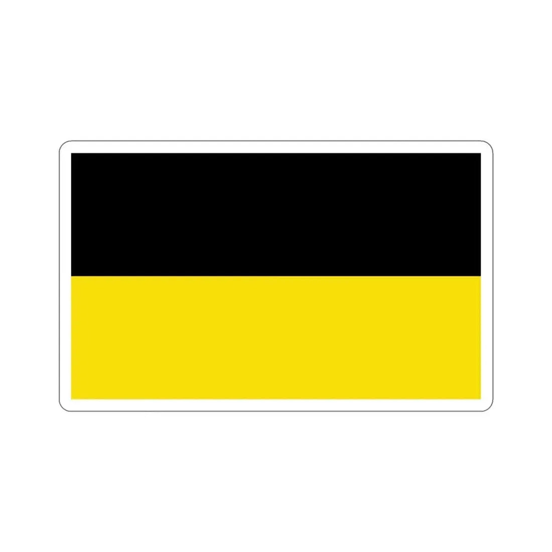 Flag of Baden Württemberg Germany STICKER Vinyl Die-Cut Decal 4 Inch - The Sticker Space