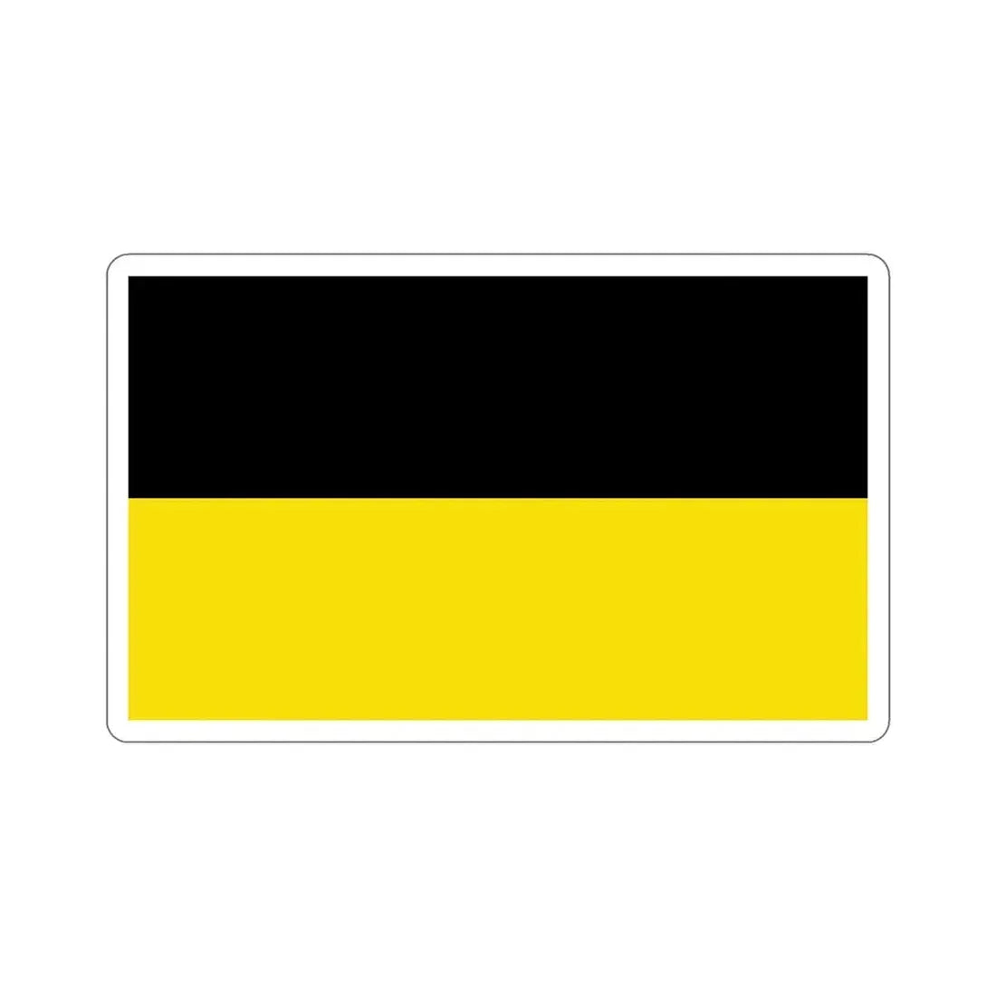 Flag of Baden Württemberg Germany STICKER Vinyl Die-Cut Decal 5 Inch - The Sticker Space