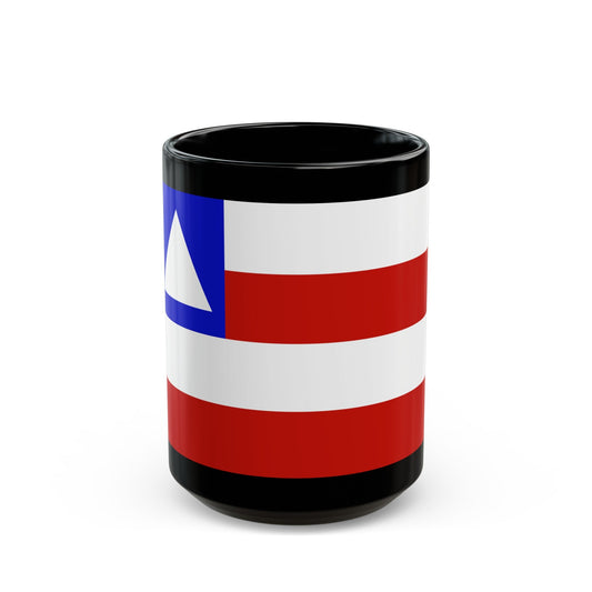 Flag of Bahia Brazil - Black Coffee Mug-15oz-The Sticker Space