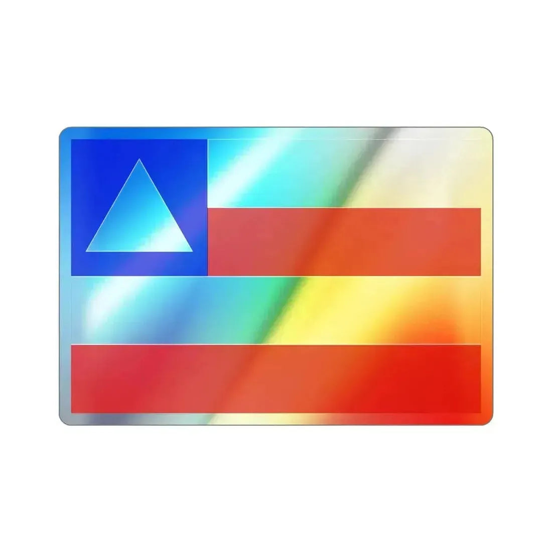 Flag of Bahia Brazil Holographic STICKER Die-Cut Vinyl Decal 3 Inch - The Sticker Space