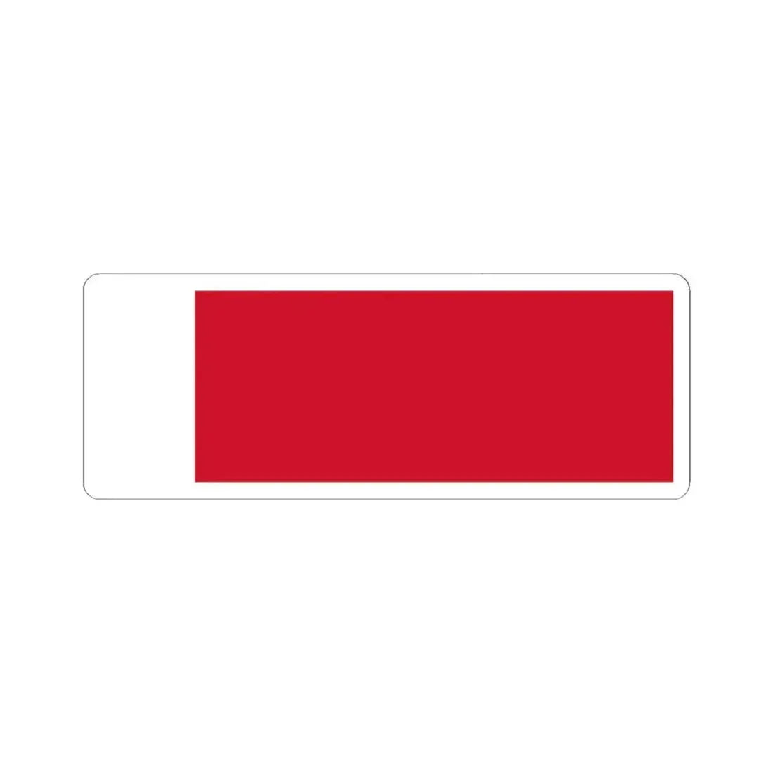 Flag of Bahrain 1820-1932 (Bahrain) STICKER Vinyl Kiss-Cut Decal 2 Inch White - The Sticker Space