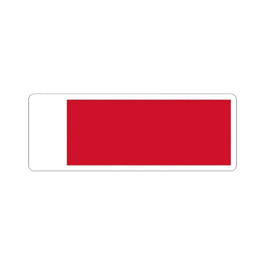 Flag of Bahrain 1820-1932 (Bahrain) STICKER Vinyl Kiss-Cut Decal 3 Inch White - The Sticker Space