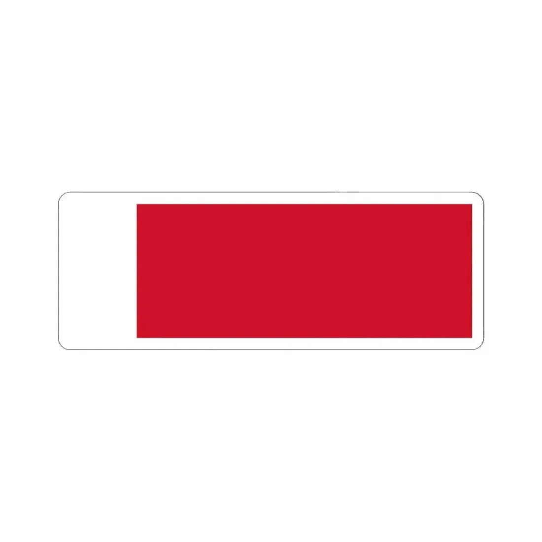 Flag of Bahrain 1820-1932 (Bahrain) STICKER Vinyl Kiss-Cut Decal 4 Inch White - The Sticker Space
