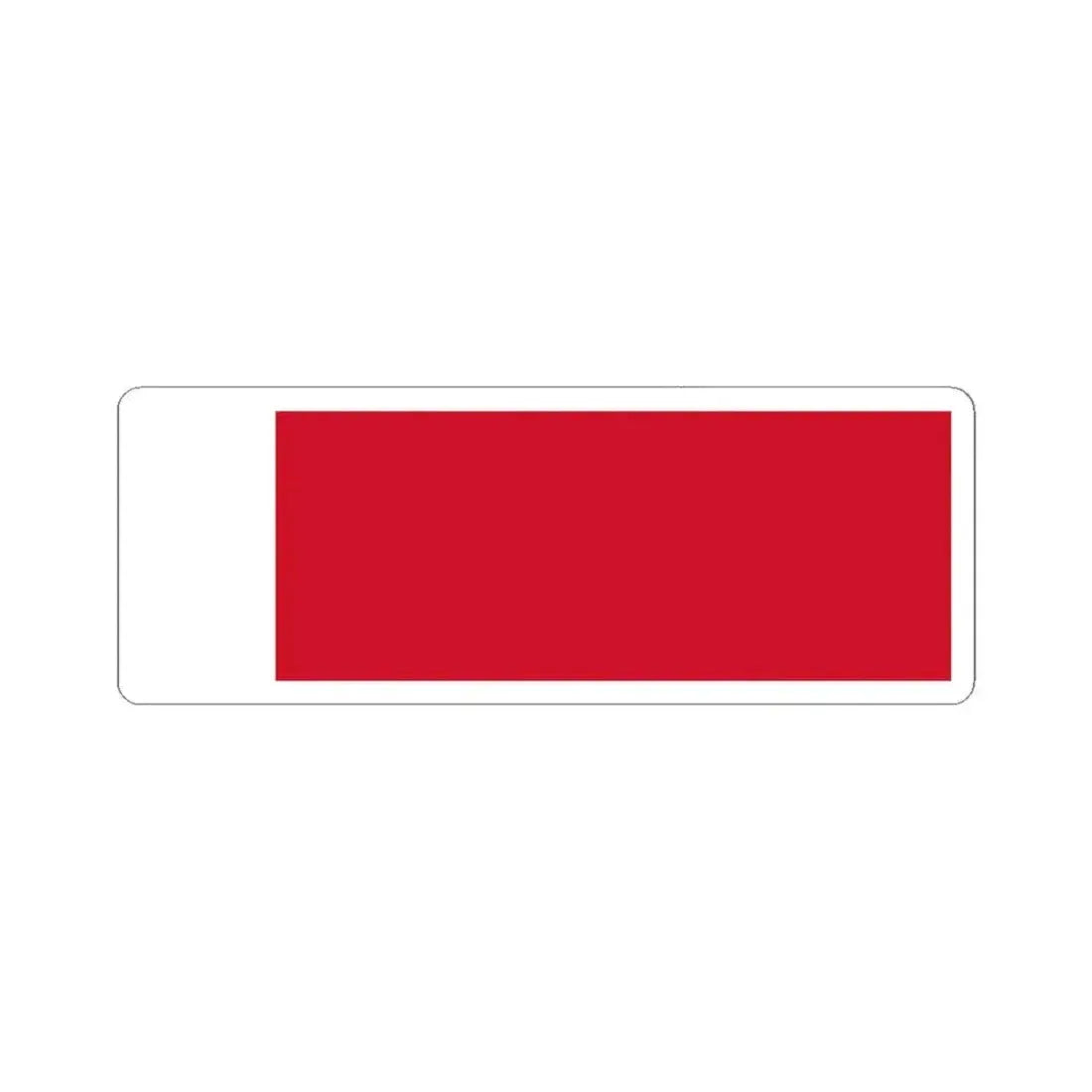 Flag of Bahrain 1820-1932 (Bahrain) STICKER Vinyl Kiss-Cut Decal 6 Inch White - The Sticker Space