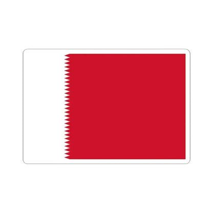 Flag of Bahrain 1932-1972 3-2 (Bahrain) STICKER Vinyl Kiss-Cut Decal 2 Inch White - The Sticker Space