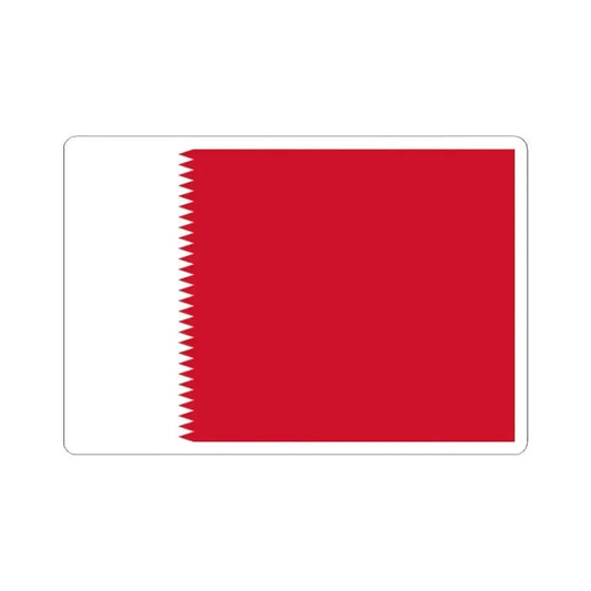 Flag of Bahrain 1932-1972 3-2 (Bahrain) STICKER Vinyl Kiss-Cut Decal 2 Inch White - The Sticker Space