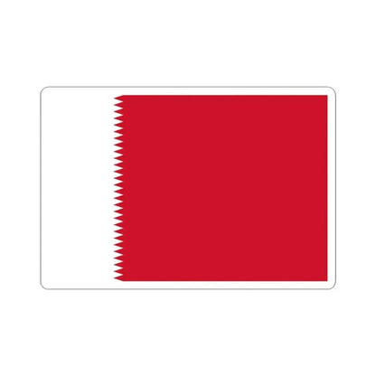 Flag of Bahrain 1932-1972 3-2 (Bahrain) STICKER Vinyl Kiss-Cut Decal 3 Inch White - The Sticker Space