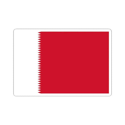 Flag of Bahrain 1932-1972 3-2 (Bahrain) STICKER Vinyl Kiss-Cut Decal 4 Inch White - The Sticker Space