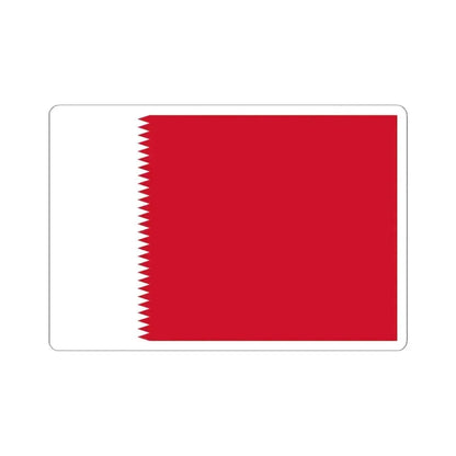 Flag of Bahrain 1932-1972 3-2 (Bahrain) STICKER Vinyl Kiss-Cut Decal 6 Inch White - The Sticker Space