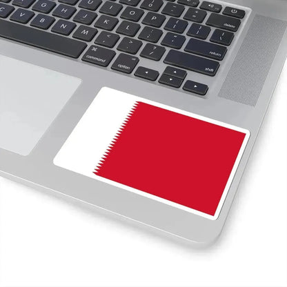 Flag of Bahrain 1932-1972 3-2 (Bahrain) STICKER Vinyl Kiss-Cut Decal - The Sticker Space