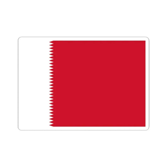 Flag of Bahrain 1932-1972 (Bahrain) STICKER Vinyl Kiss-Cut Decal 2 Inch White - The Sticker Space