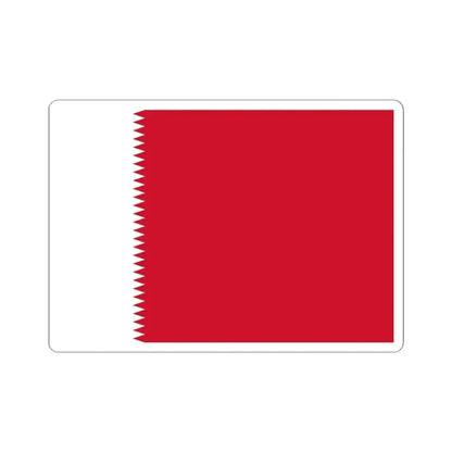 Flag of Bahrain 1932-1972 (Bahrain) STICKER Vinyl Kiss-Cut Decal 3 Inch White - The Sticker Space