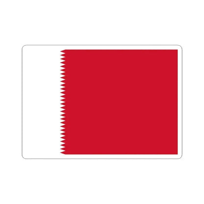 Flag of Bahrain 1932-1972 (Bahrain) STICKER Vinyl Kiss-Cut Decal 4 Inch White - The Sticker Space