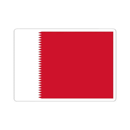 Flag of Bahrain 1932-1972 (Bahrain) STICKER Vinyl Kiss-Cut Decal 6 Inch White - The Sticker Space