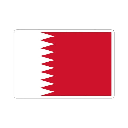 Flag of Bahrain 1972-2002 3-2 (Bahrain) STICKER Vinyl Kiss-Cut Decal 2 Inch White - The Sticker Space