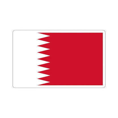 Flag of Bahrain 1972-2002 (Bahrain) STICKER Vinyl Kiss-Cut Decal 3 Inch White - The Sticker Space