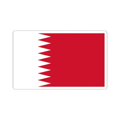 Flag of Bahrain 1972-2002 (Bahrain) STICKER Vinyl Kiss-Cut Decal 6 Inch White - The Sticker Space