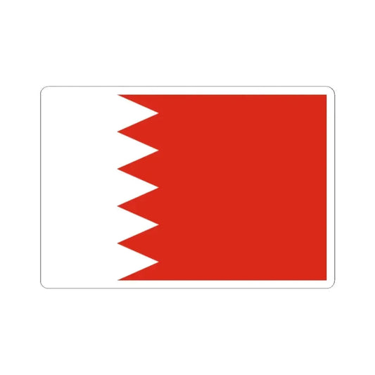 Flag of Bahrain 3-2 (Bahrain) STICKER Vinyl Kiss-Cut Decal 2 Inch White - The Sticker Space