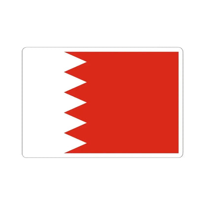 Flag of Bahrain 3-2 (Bahrain) STICKER Vinyl Kiss-Cut Decal 6 Inch White - The Sticker Space