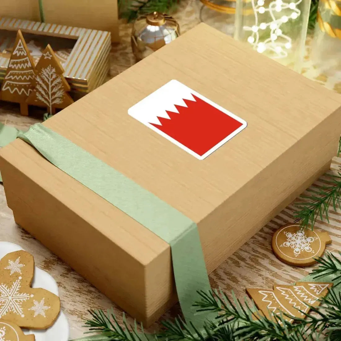 Flag of Bahrain 3-2 (Bahrain) STICKER Vinyl Kiss-Cut Decal - The Sticker Space