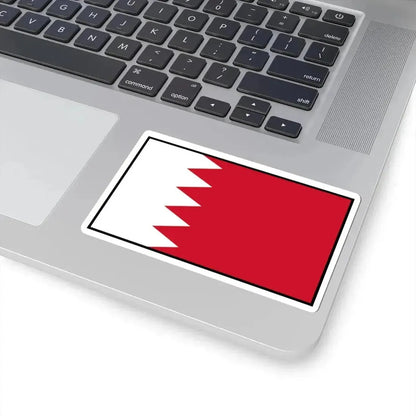 Flag of Bahrain bordered (Bahrain) STICKER Vinyl Kiss-Cut Decal - The Sticker Space