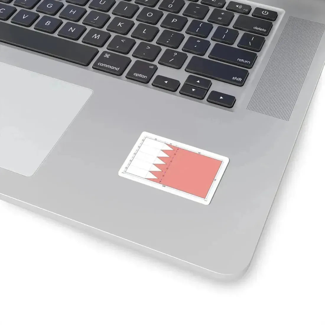 Flag of Bahrain construction sheet (Bahrain) STICKER Vinyl Kiss-Cut Decal - The Sticker Space
