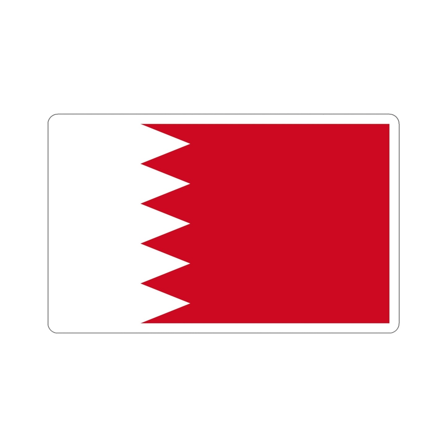 Flag of Bahrain STICKER Vinyl Die-Cut Decal-6 Inch-The Sticker Space