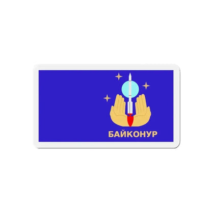 Flag of Baikonur Kazakhstan - Refrigerator Magnet - The Sticker Space
