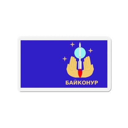 Flag of Baikonur Kazakhstan - Refrigerator Magnet - The Sticker Space