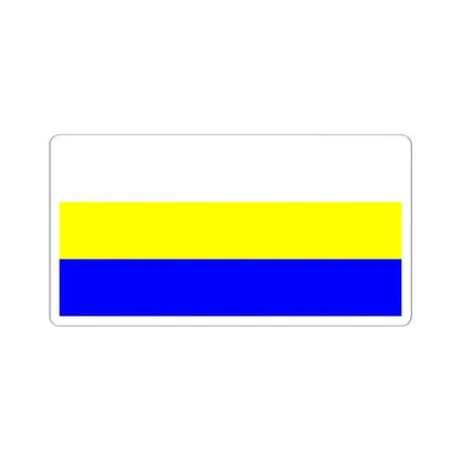 Flag of Bakar (Croatia) STICKER Vinyl Kiss-Cut Decal 4 Inch White - The Sticker Space