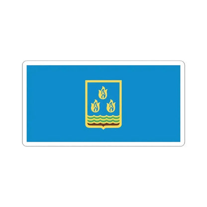Flag of Baku Azerbaijan (Azerbaijan) STICKER Vinyl Kiss-Cut Decal 6 Inch White - The Sticker Space
