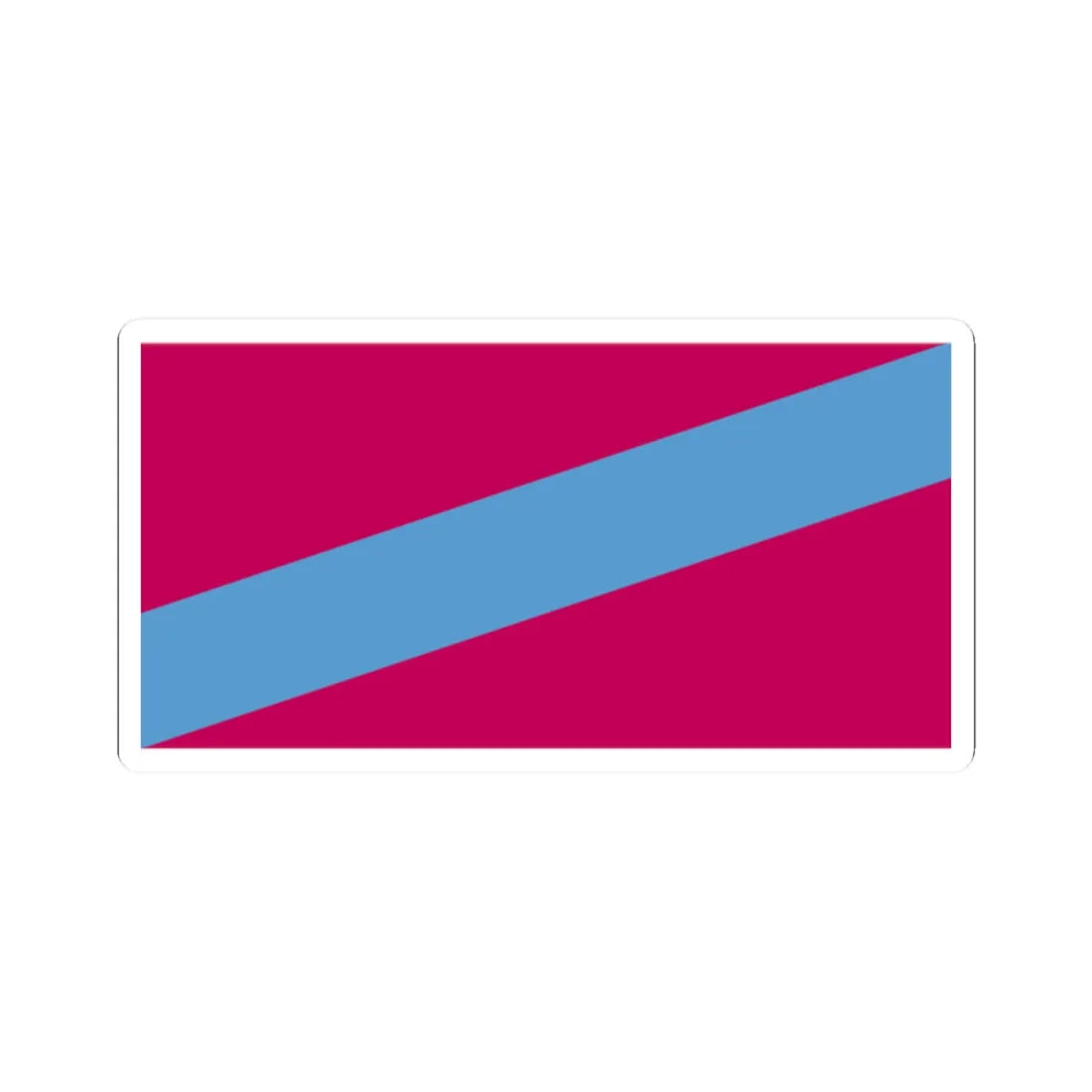 Flag of Balakliia Raion (Ukraine) STICKER Vinyl Kiss-Cut Decal 2 Inch White - The Sticker Space