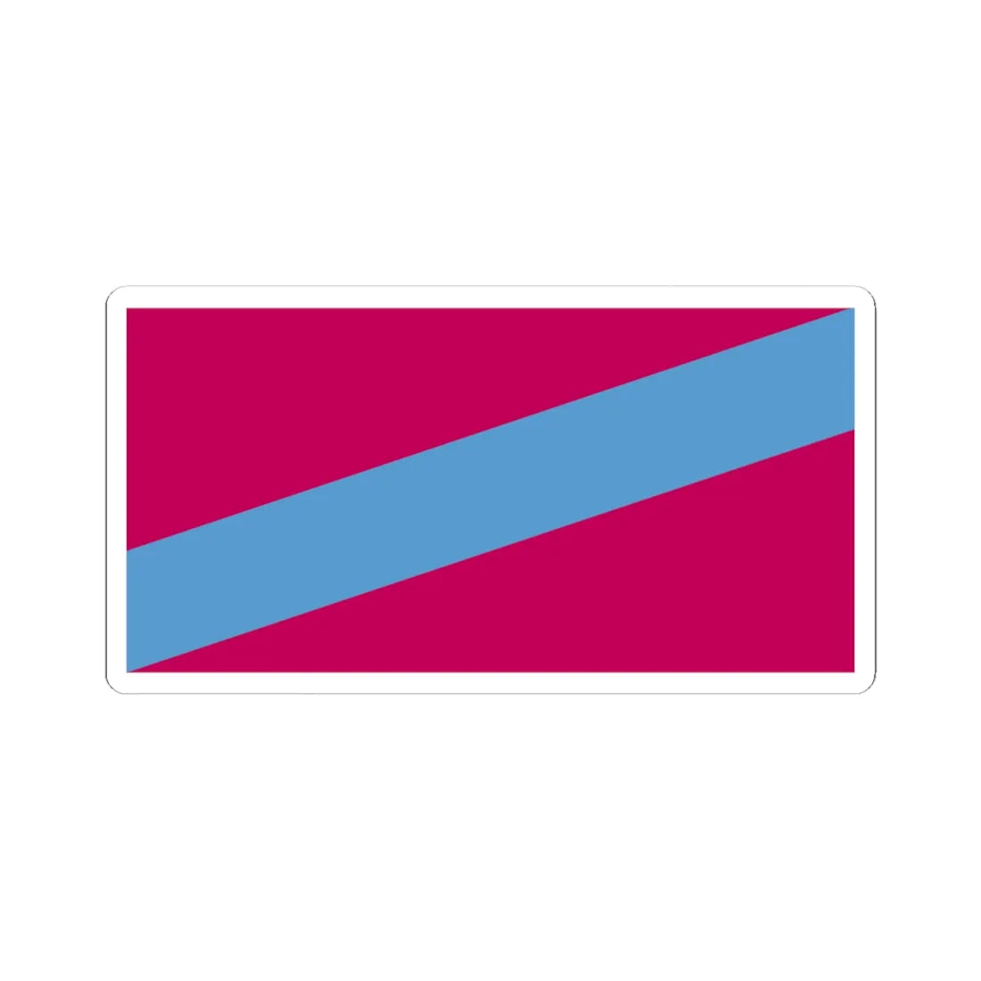 Flag of Balakliia Raion (Ukraine) STICKER Vinyl Kiss-Cut Decal 4 Inch White - The Sticker Space