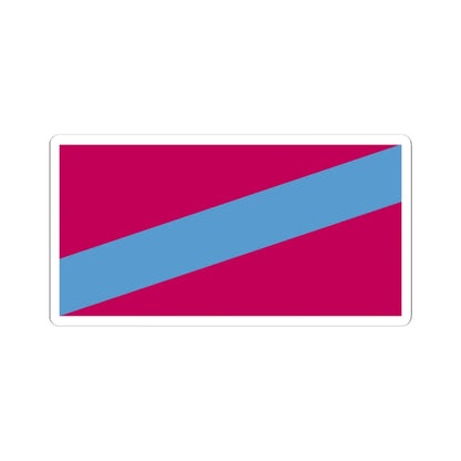 Flag of Balakliia Raion (Ukraine) STICKER Vinyl Kiss-Cut Decal 4 Inch White - The Sticker Space