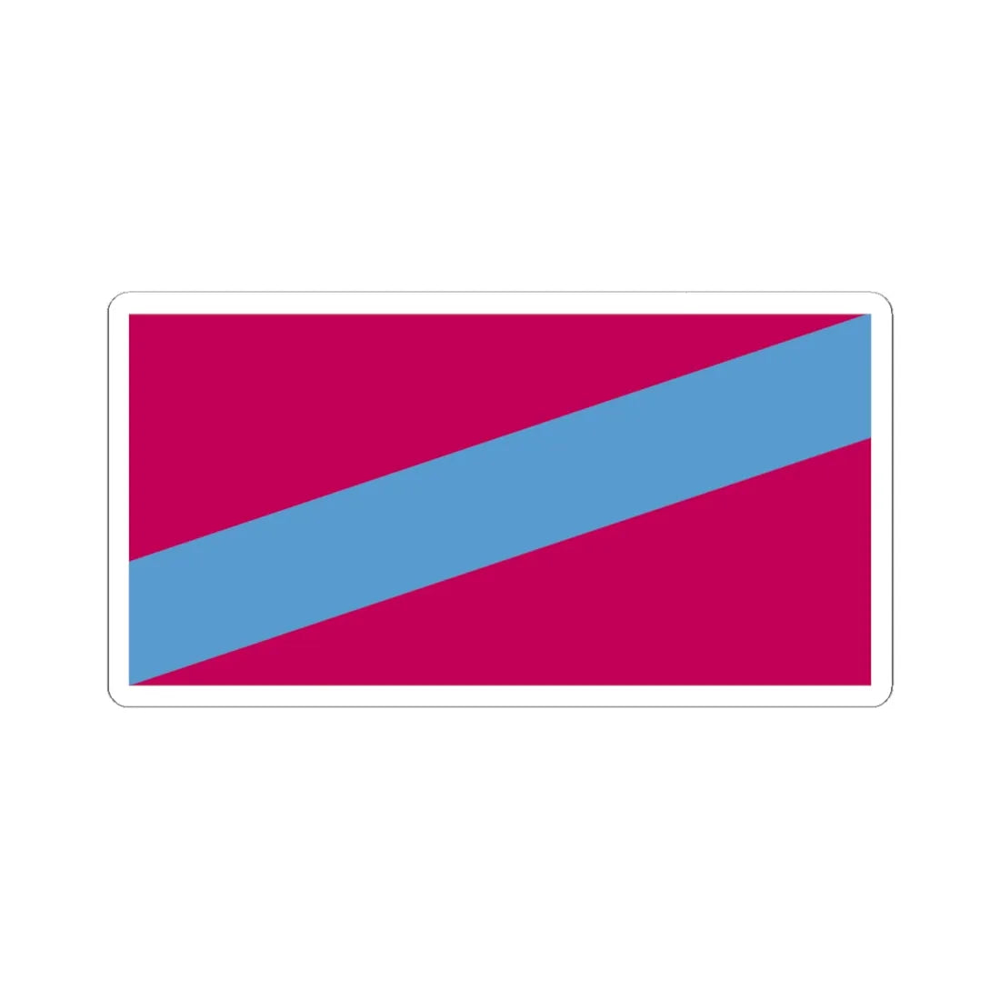 Flag of Balakliia Raion (Ukraine) STICKER Vinyl Kiss-Cut Decal 6 Inch White - The Sticker Space