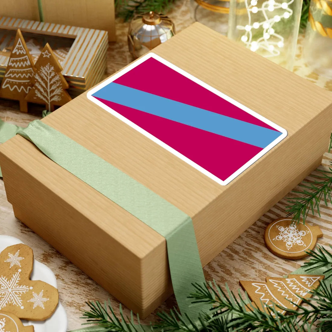 Flag of Balakliia Raion (Ukraine) STICKER Vinyl Kiss-Cut Decal - The Sticker Space