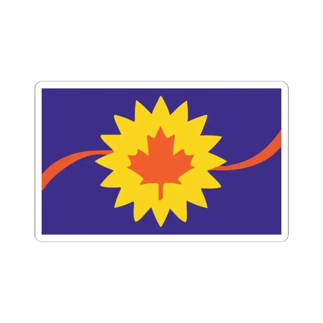 Flag of Baldwin City Kansas (United States) STICKER Vinyl Kiss-Cut Decal 2 Inch White - The Sticker Space