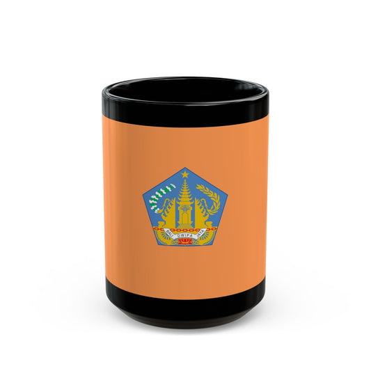 Flag of Bali Indonesia - Black Coffee Mug-15oz-The Sticker Space