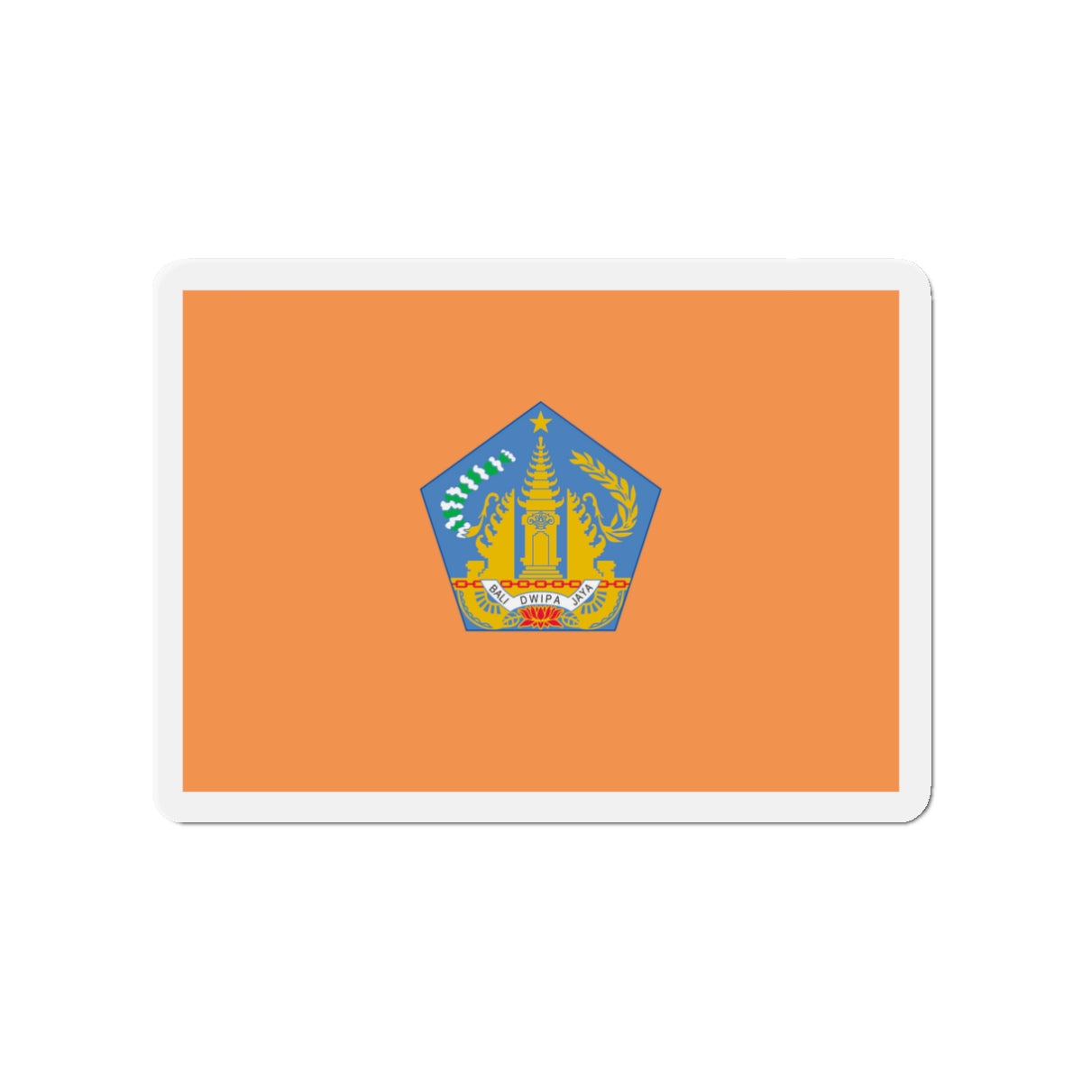 Flag of Bali Indonesia - Die-Cut Magnet-3" x 3"-The Sticker Space