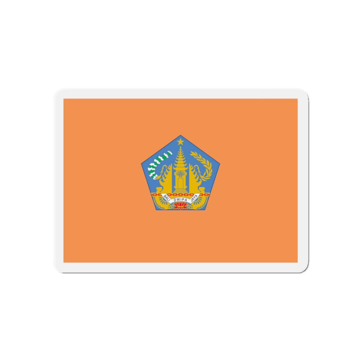 Flag of Bali Indonesia - Die-Cut Magnet-4" x 4"-The Sticker Space